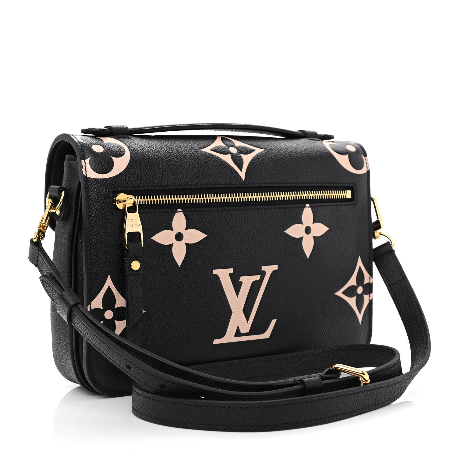 Louis Vuitton Empreinte Monogram Giant Pochette Metis Black Beige 3 of 10