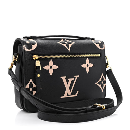 Louis Vuitton Empreinte Monogram Giant Pochette Metis Black Beige 3 of 10