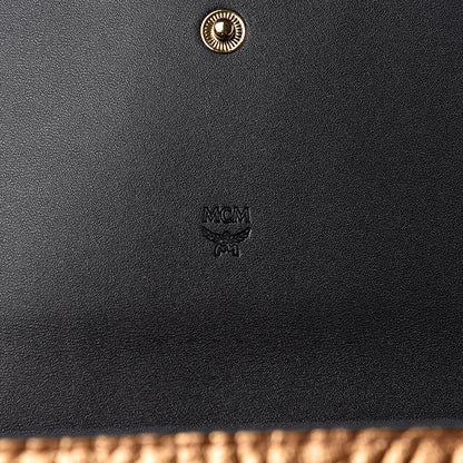 MCM Metallic Visetos Continental Flap Wallet Gold 6 of 7