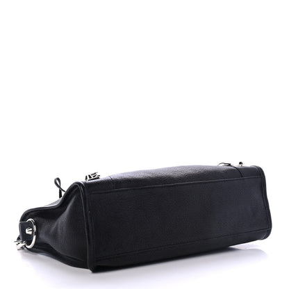 Balenciaga Chevre Silver Metallic Edge Hardware S City Black 3 of 4