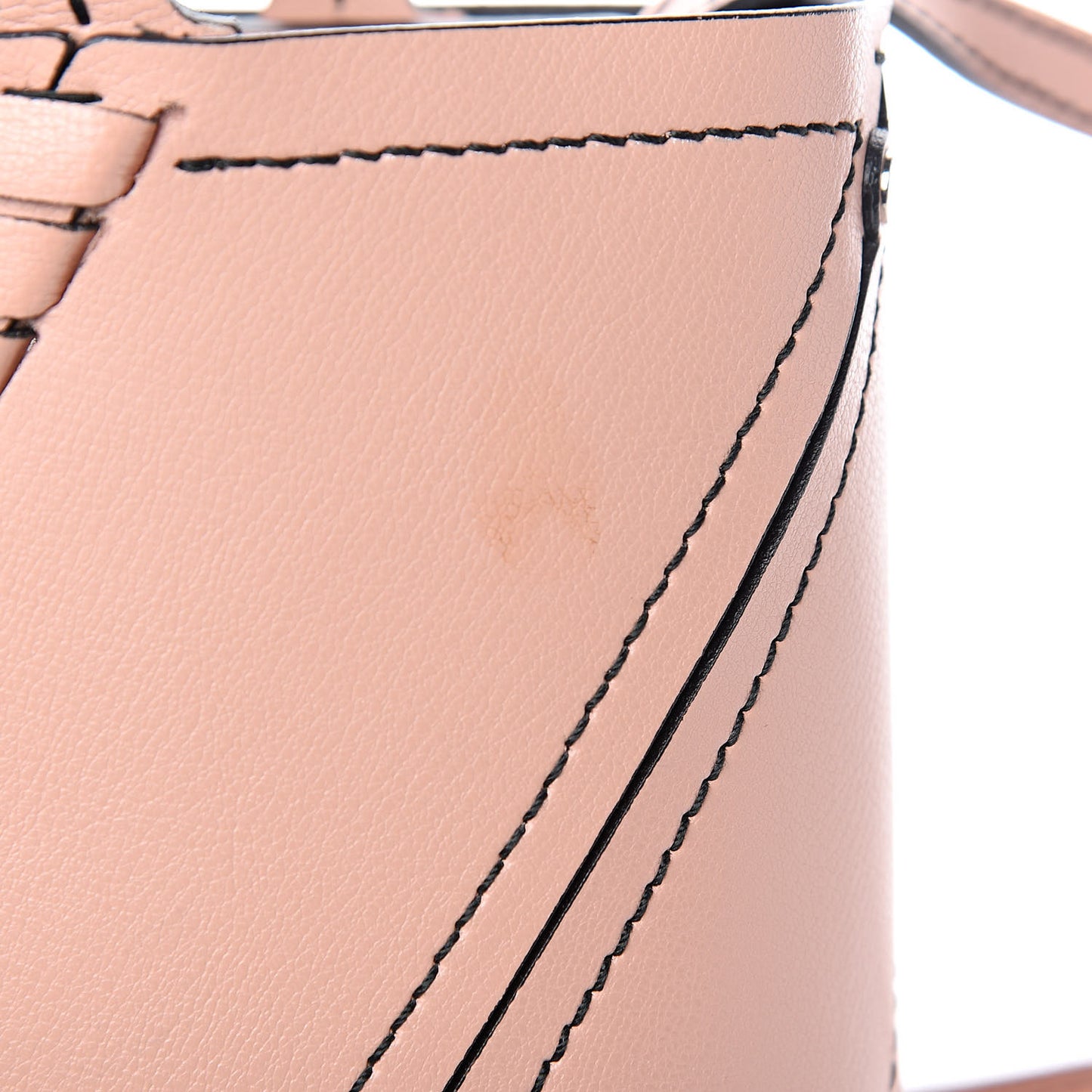 Mini Grain Small Hex Tote Deep Blush