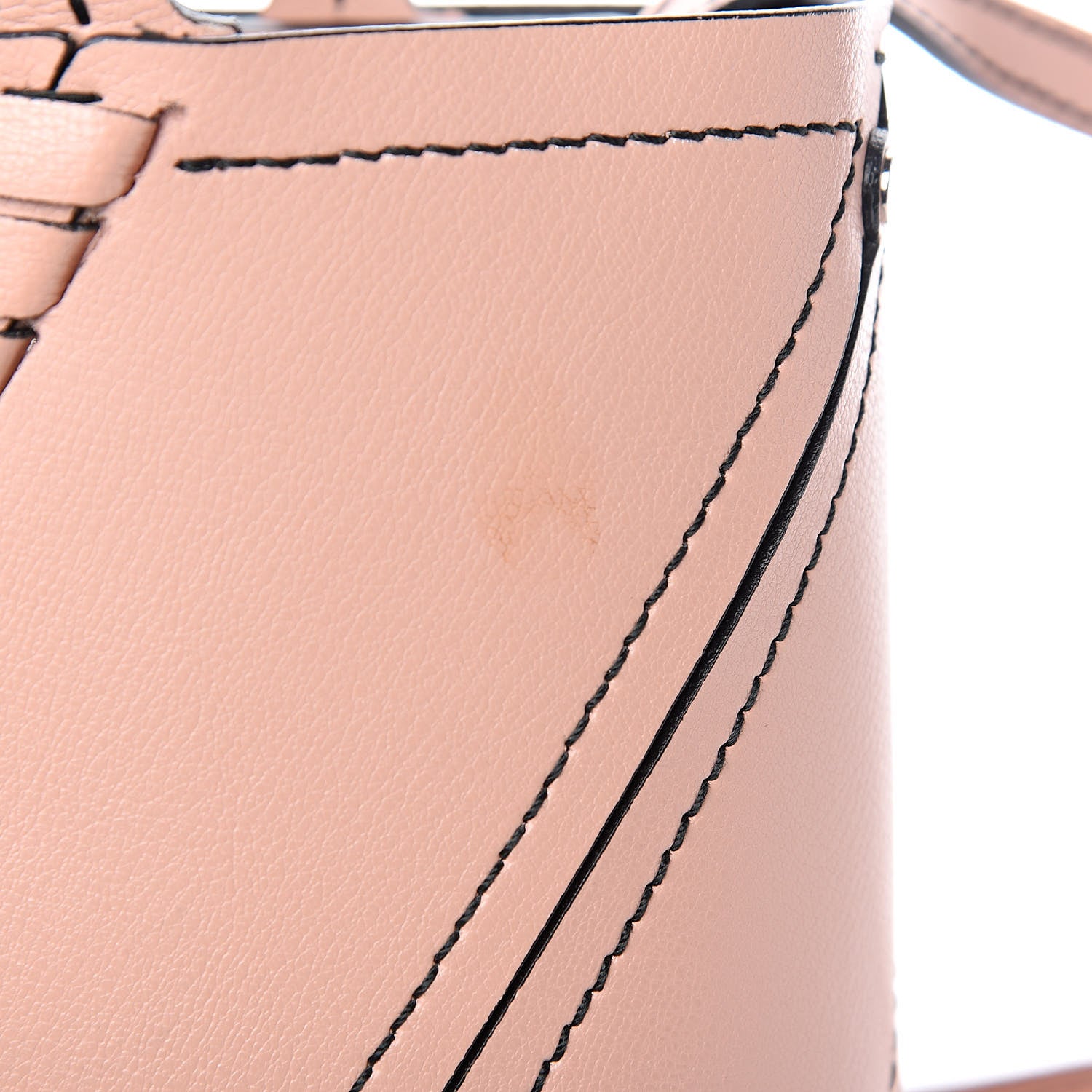 Proenza Schouler Mini Grain Small Hex Tote Deep Blush 7 of 10
