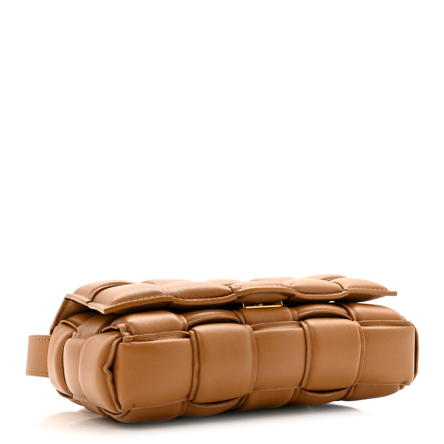 Nappa Maxi Intreccio Padded Cassette Crossbody Bag Acorn