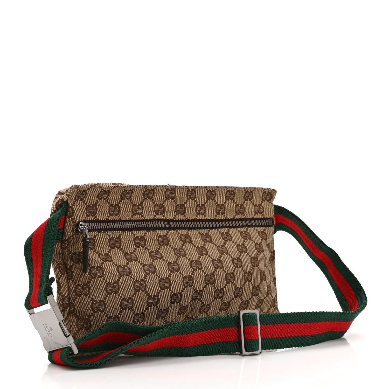 Gucci Monogram Web Belt Bag Dark Brown 3 of 10