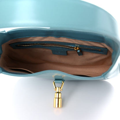 Gucci Boarded Dyana Lux Calfskin Small Jackie 1961 Hobo Dusty Azure 5 of 10