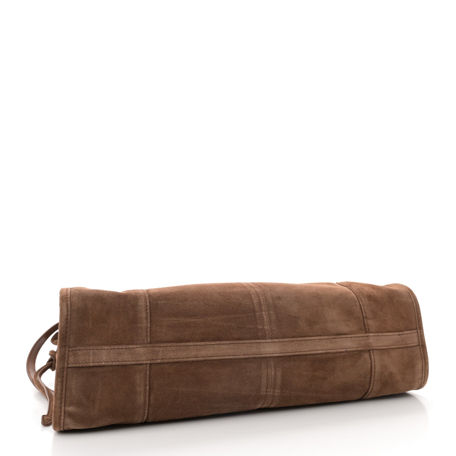 Prada Suede Large Bonnie Shoulder Bag Cocoa Brown 4 of 10