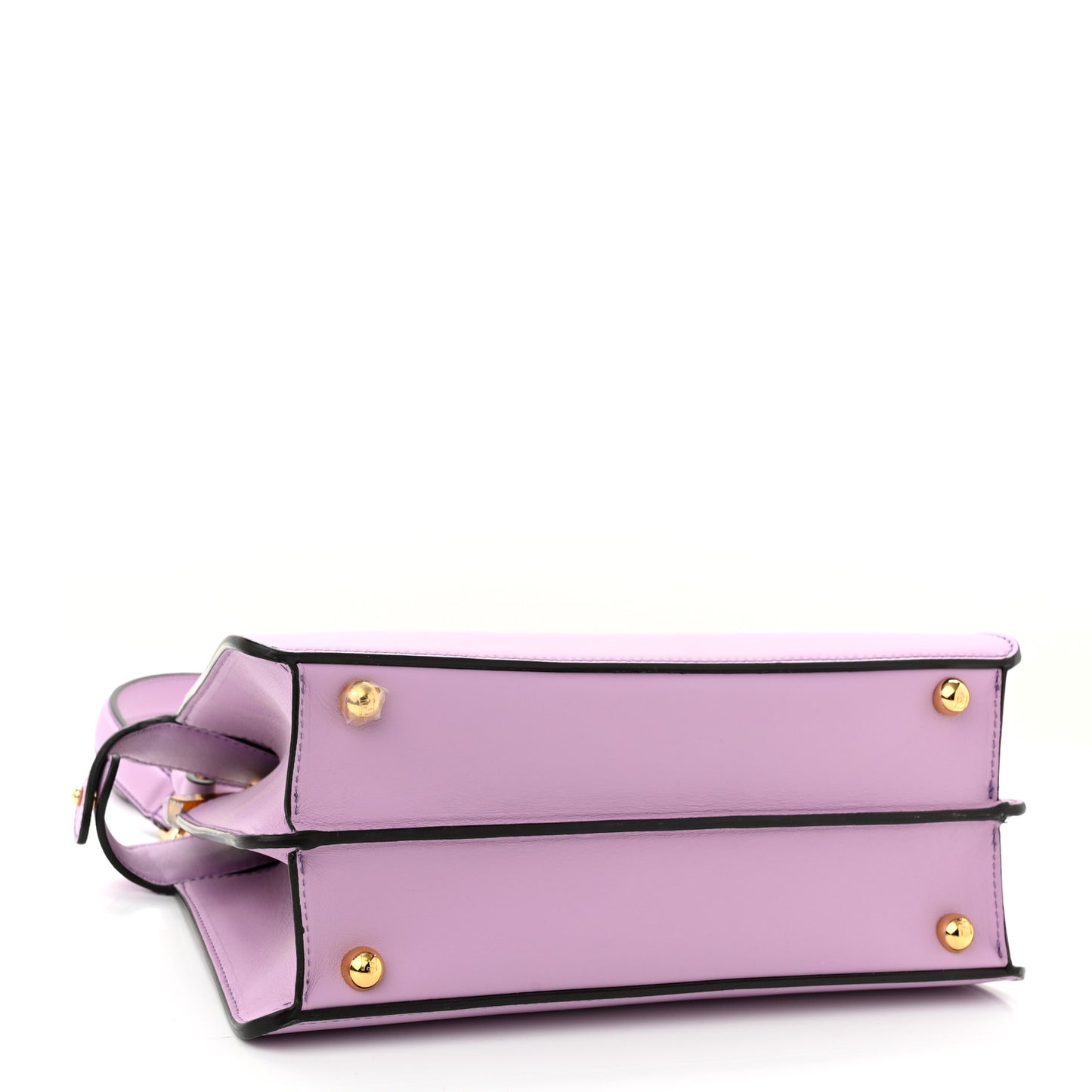 Vitello Seta Shiny Nappa Plexiglass Small Peekaboo I SEE U Satchel Violetta