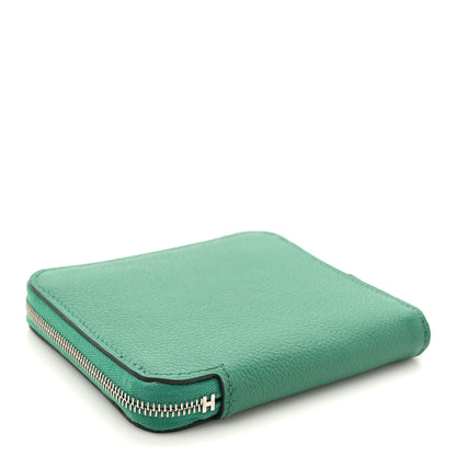 Hermes Evercolor Silk'In Compact Wallet Vert Jade 4 of 9