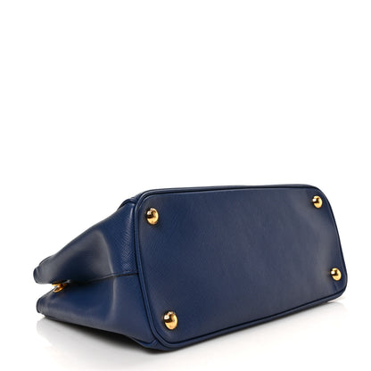 Prada Saffiano Small Galleria Double Zip Tote Bluette 4 of 8