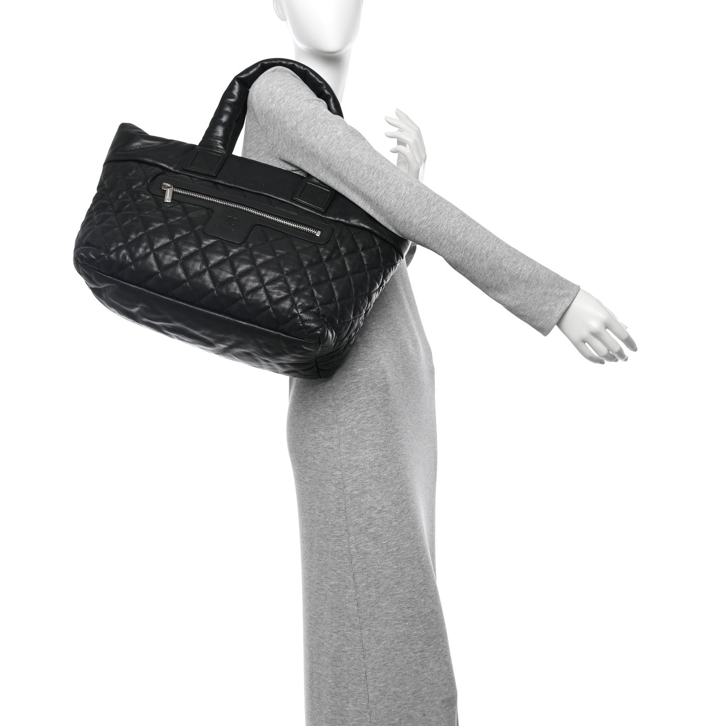 Caviar Quilted Large Coco Cocoon Black
