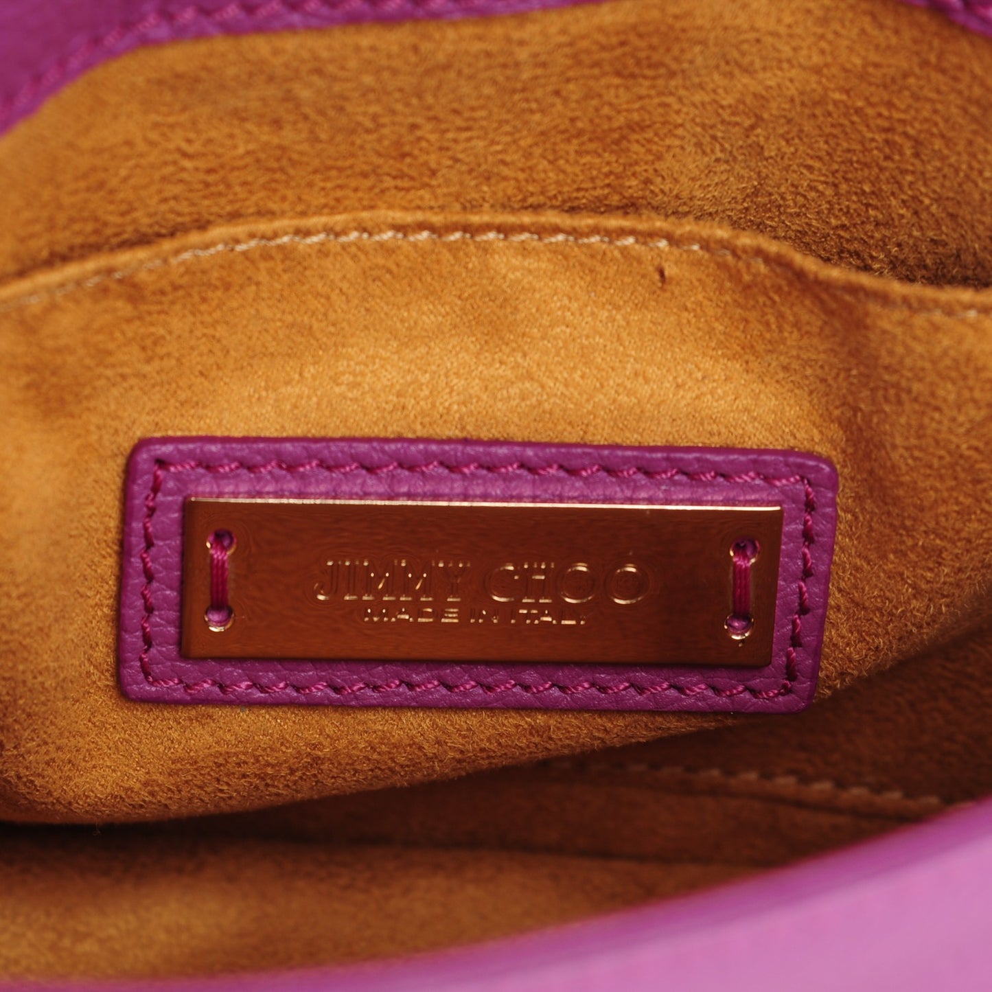 Pebbled Calfskin Rebel Crossbody Bag Purple