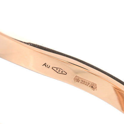 Bulgari 18K Rose Gold Diamond Mother of Pearl Gelati Ring 56 7.5 4 of 5