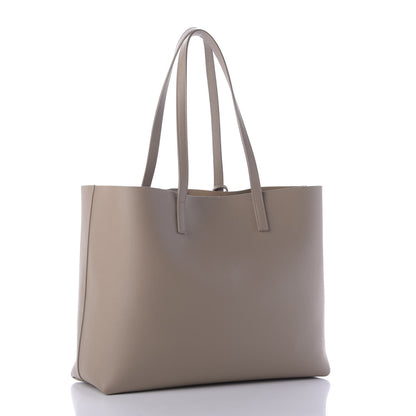 Saint Laurent Calfskin Large Shopping Tote Dark Beige 3 of 8