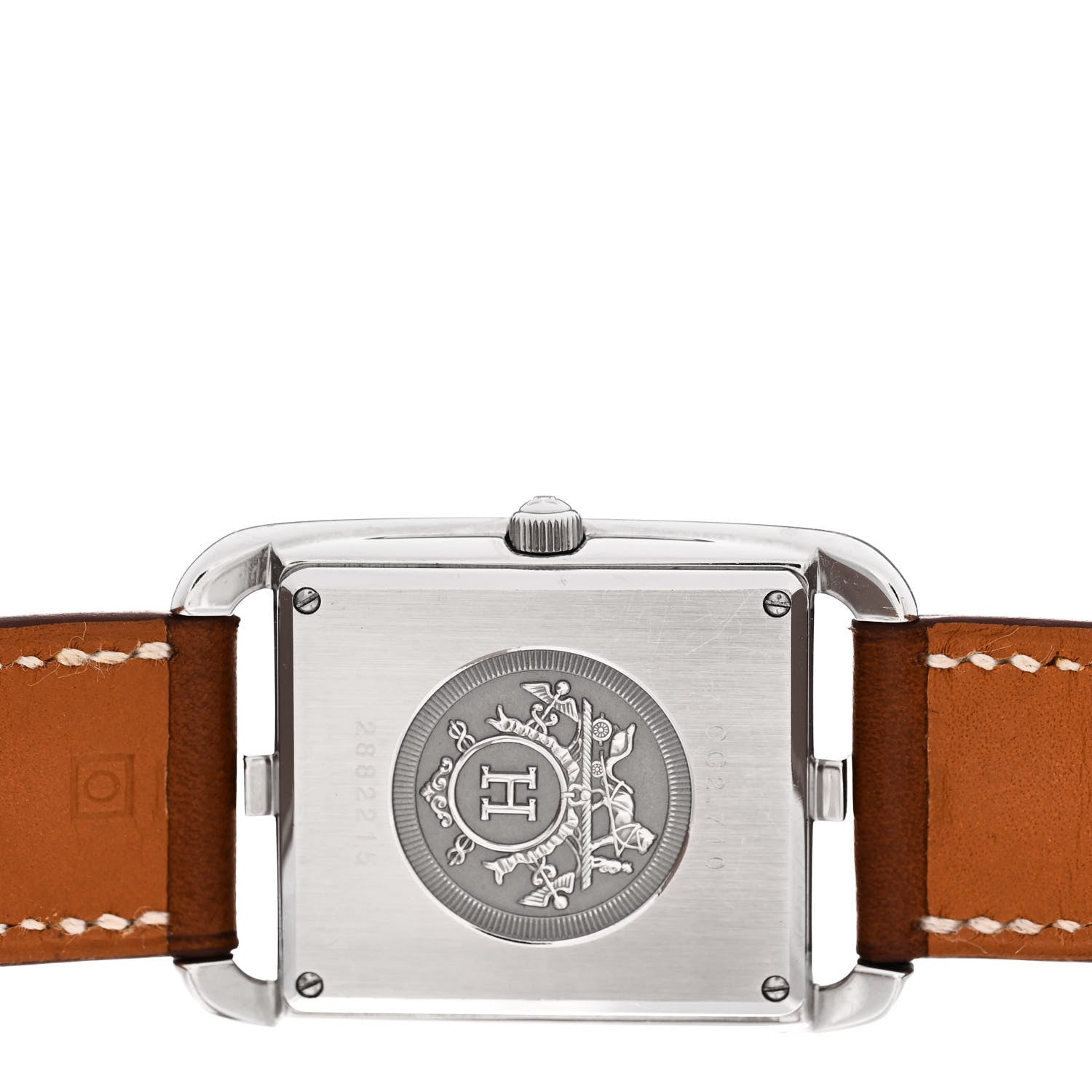 Hermes Stainless Steel Barenia 29mm Cape Cod Double Tour Quartz Watch Fauve 4 of 5