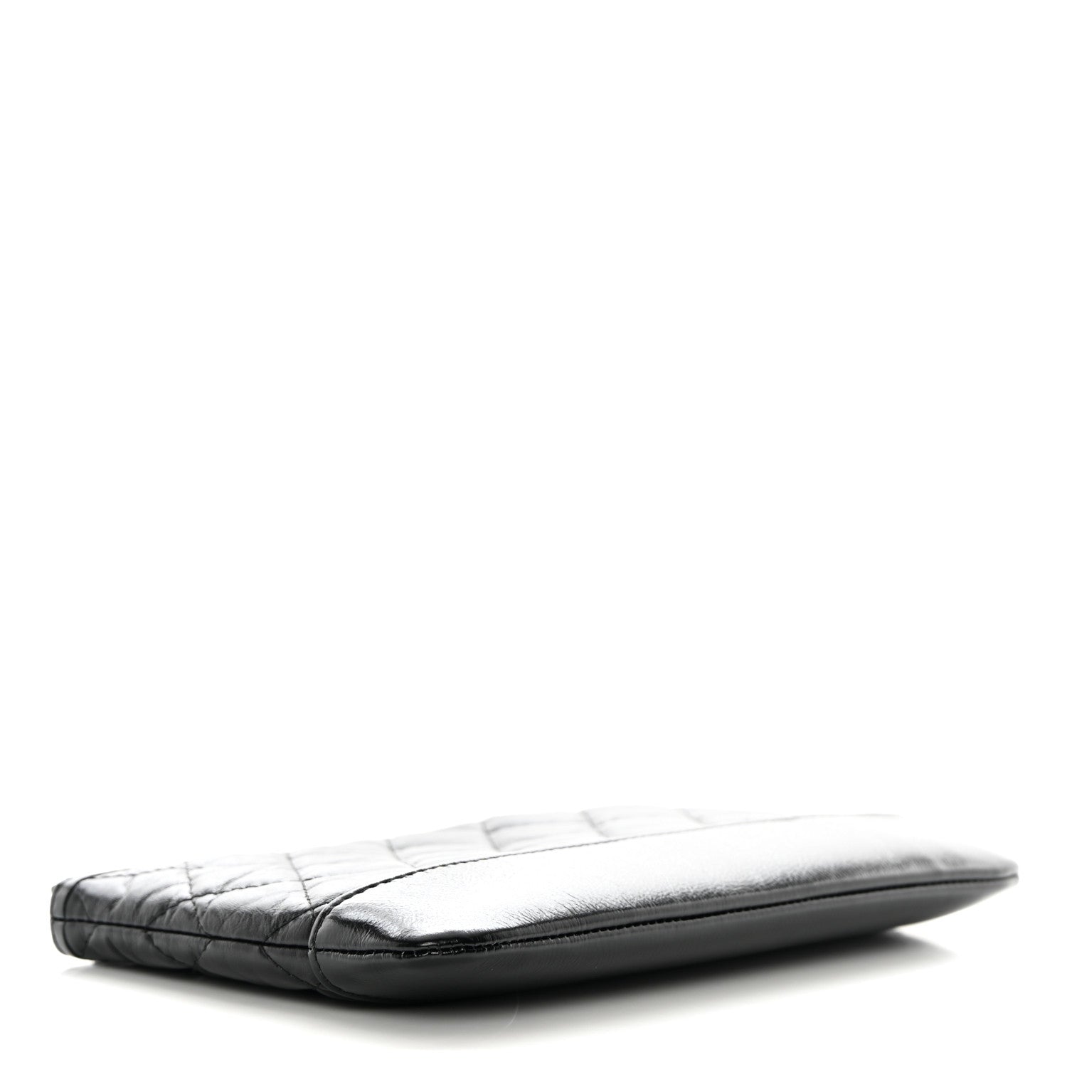 Chanel Aged Calfskin Quilted Small Gabrielle Pouch So Black 4 of 7