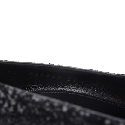 Saint Laurent Glitter Opyum 100 Pumps 37 Black 10 of 11