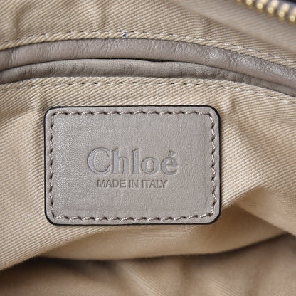Chloe Suede Calfskin Braided Medium Marcie Satchel Motty Grey 7 of 10