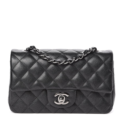 Chanel Iridescent Caviar Quilted Mini Rectangular Flap Black 1 of 11