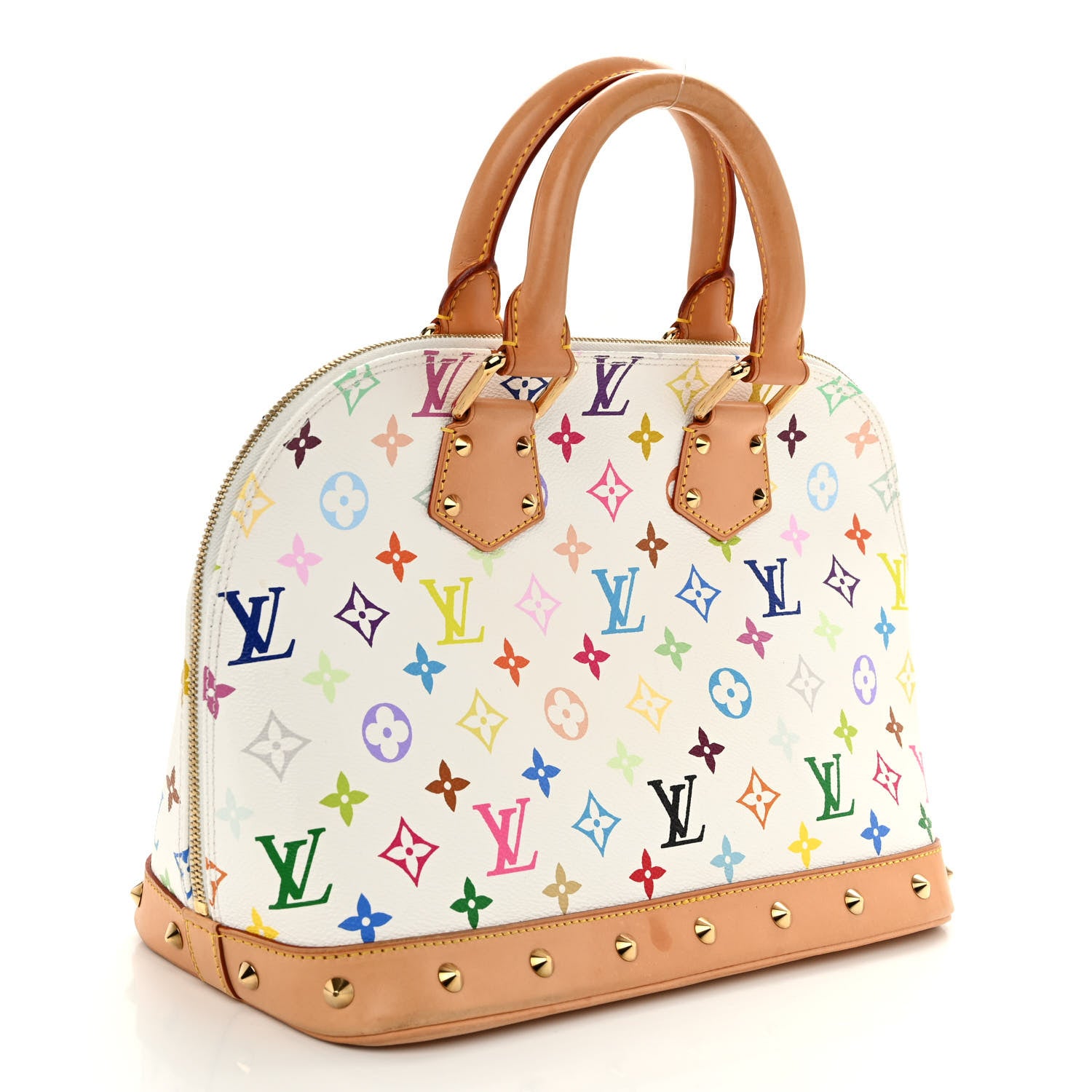 Louis Vuitton Monogram Multicolor Alma White 3 of 10