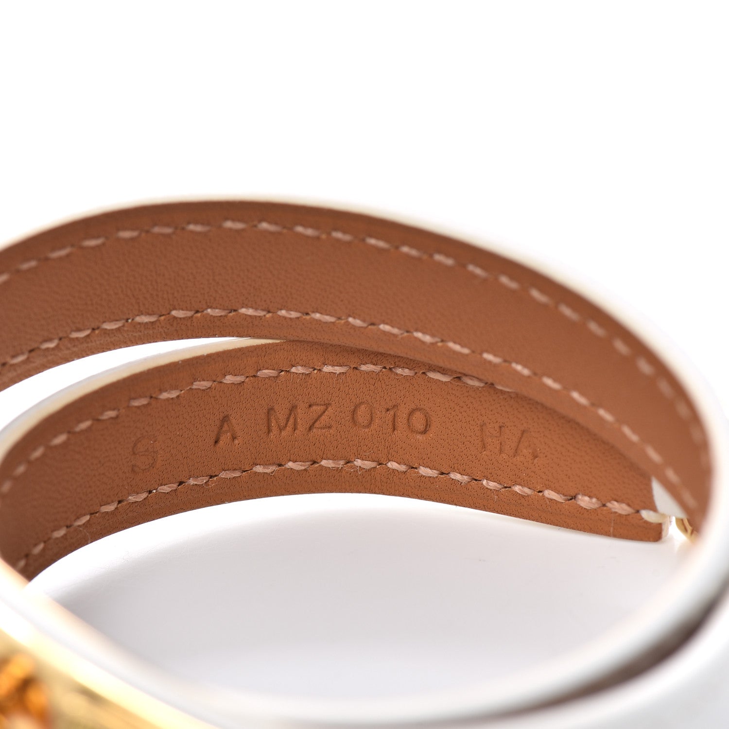 Hermes Swift Rivale Double Tour Bracelet S White 5 of 5