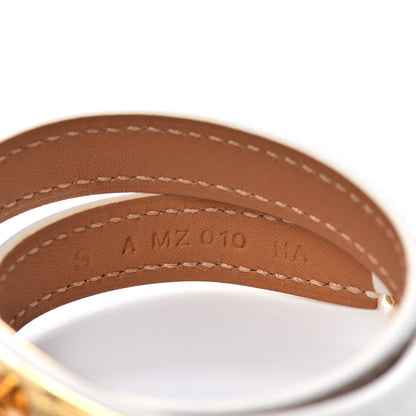Hermes Swift Rivale Double Tour Bracelet S White 5 of 5