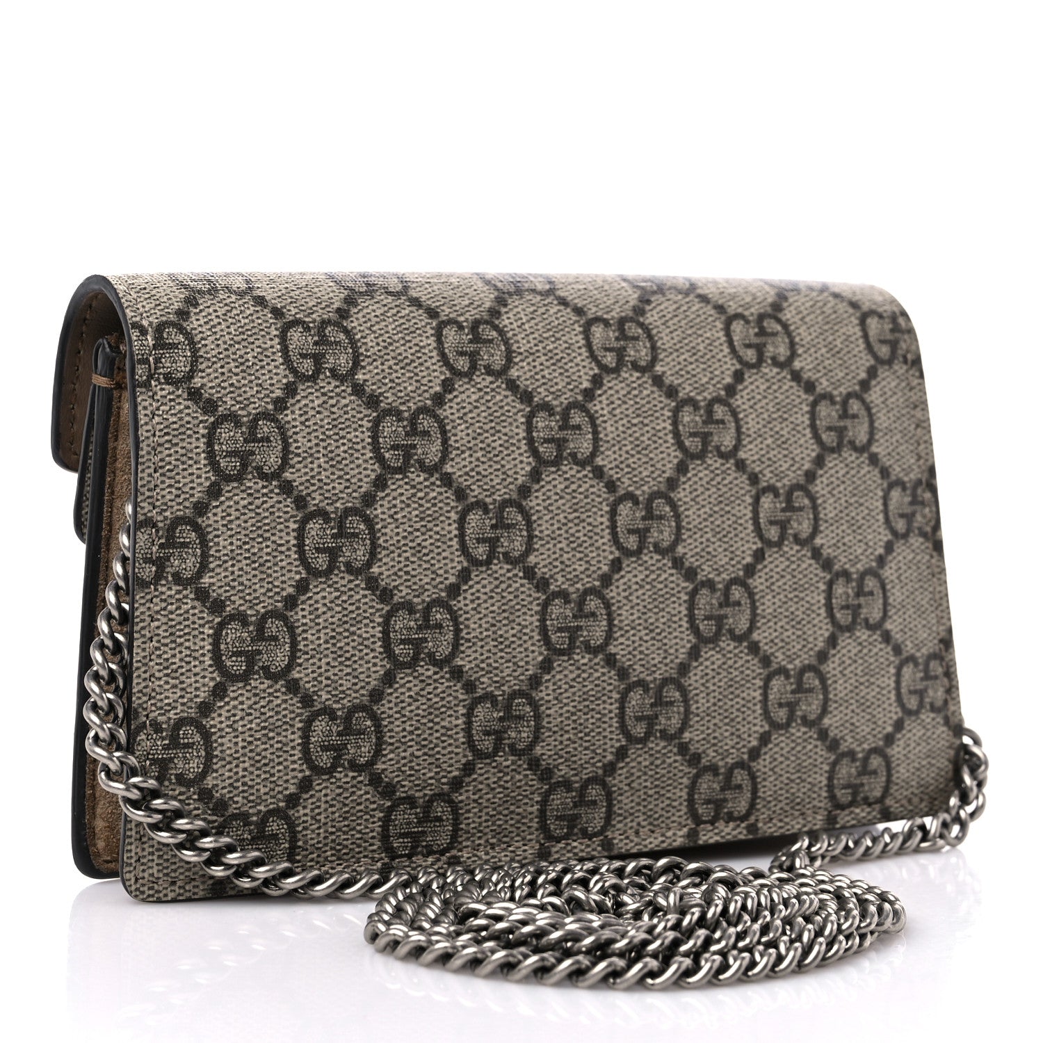 Gucci GG Supreme Monogram Super Mini Dionysus Shoulder Bag Taupe 3 of 15