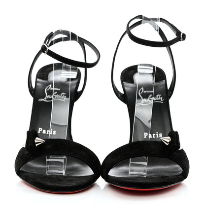 Christian Louboutin Veau Velours Umberta 100 Sandals 40 Black 2 of 10