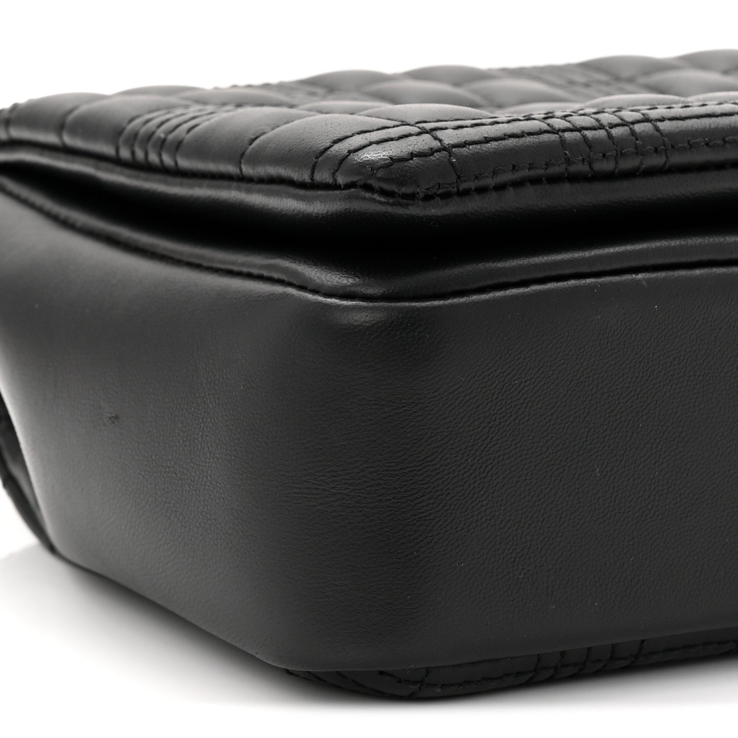 Lambskin Quilted Small Lola Bag Black
