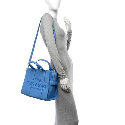 Marc Jacobs Grained Calfskin Medium The Tote Bag Spring Blue 2 of 11