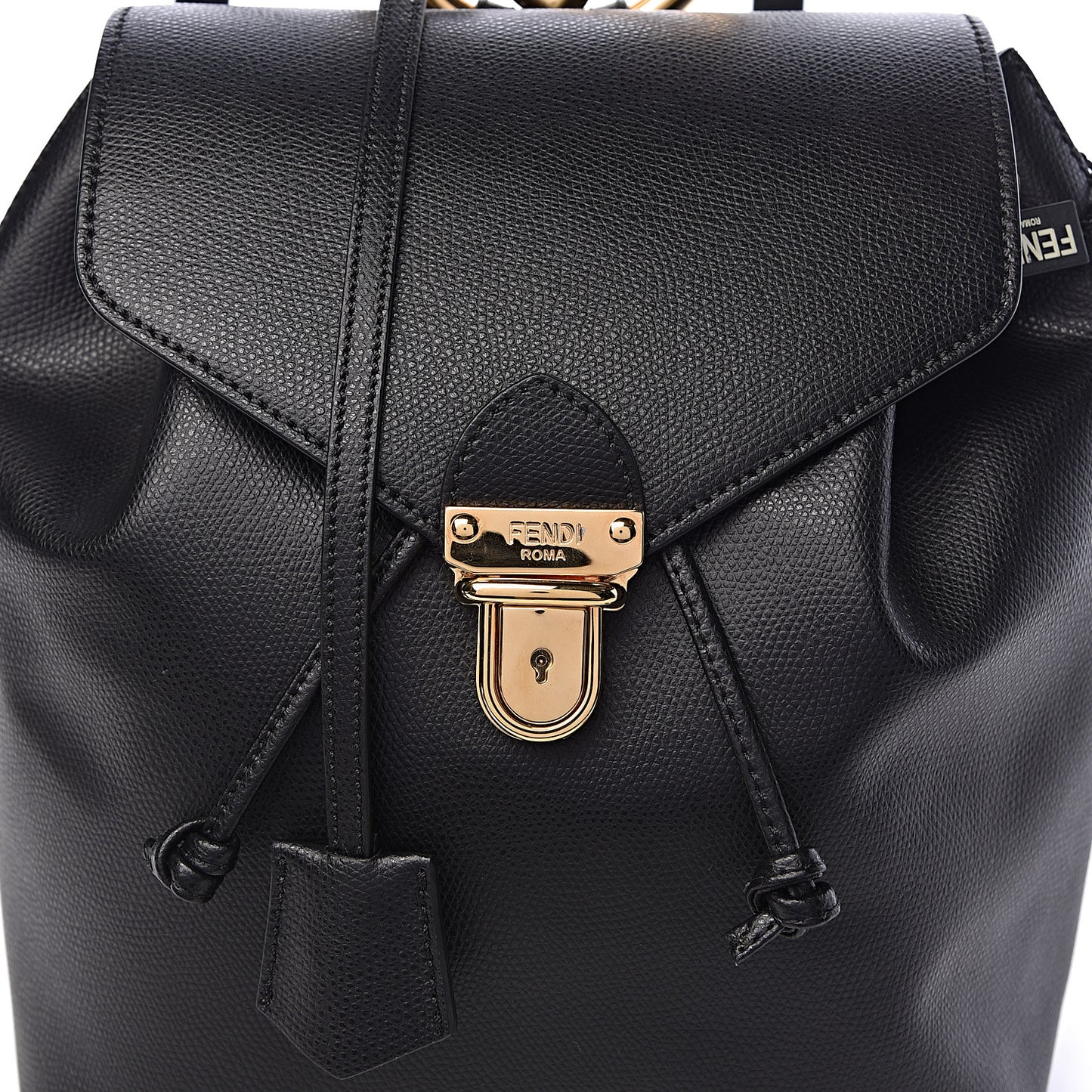 Vitello Cruise F is Fendi Drawstring Backpack Black