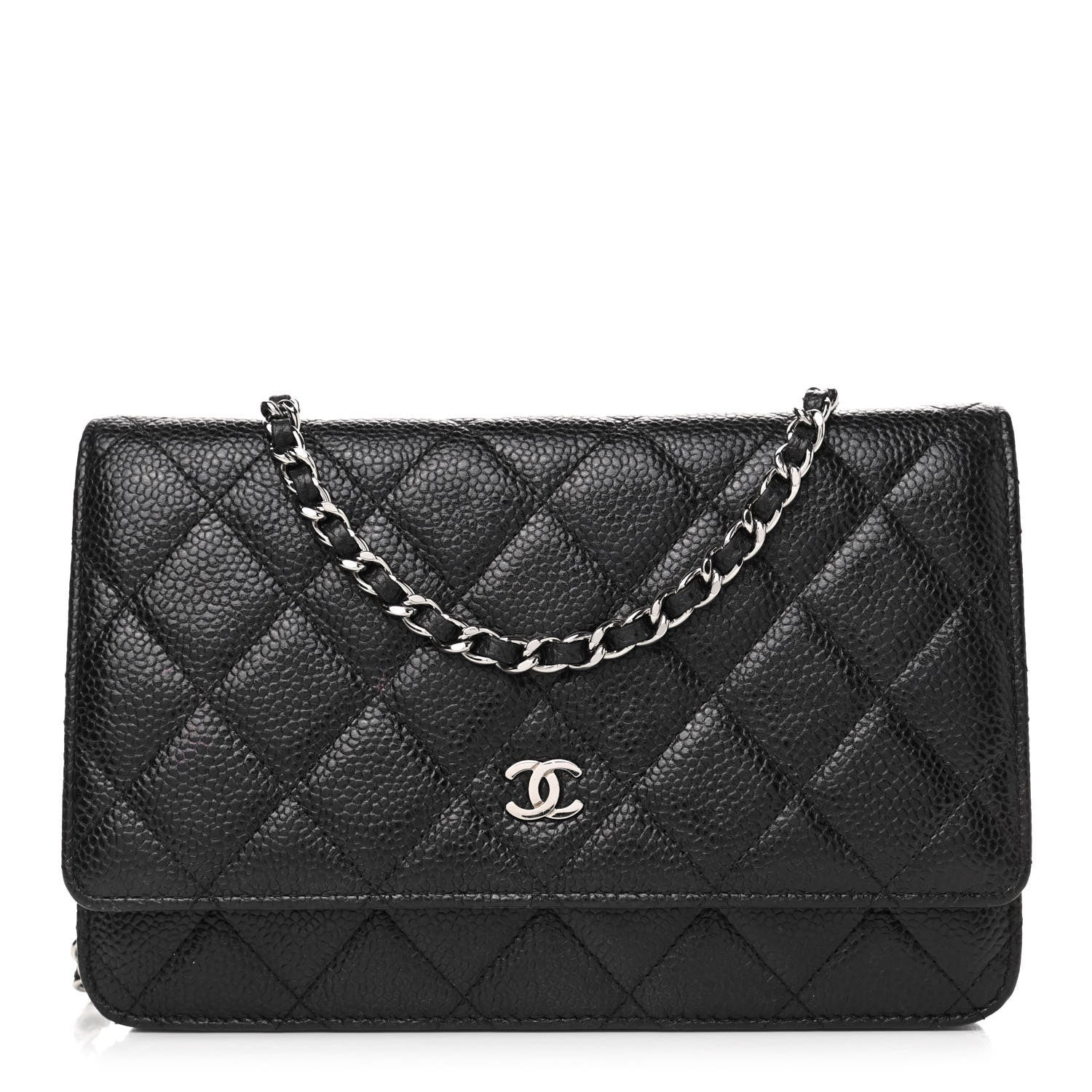 Chanel Caviar Quilted Wallet On Chain WOC Black 1 of 4