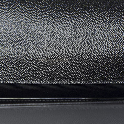Saint Laurent Grain De Poudre Monogram Cassandre Clutch Black 11 of 17