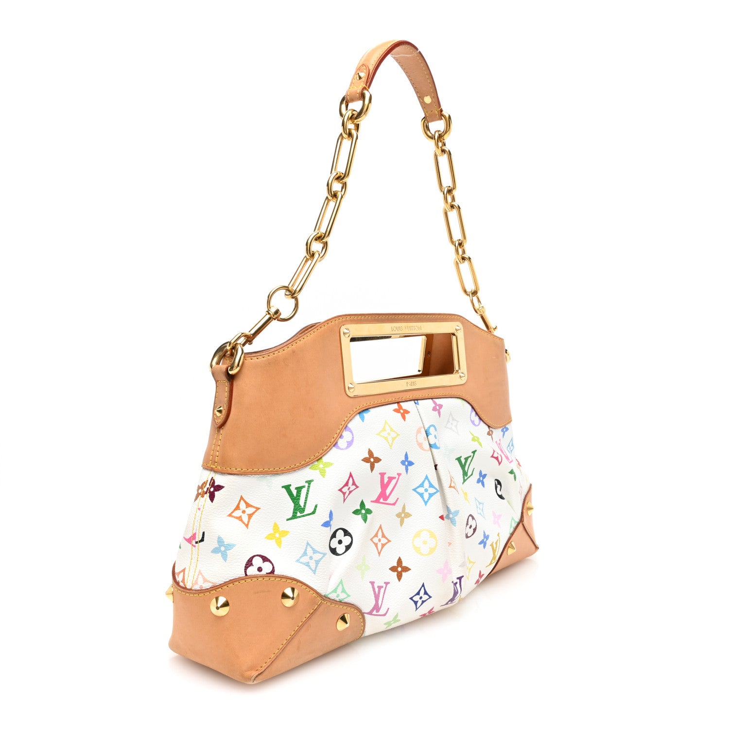 Louis Vuitton Monogram Multicolor Judy MM White 3 of 12