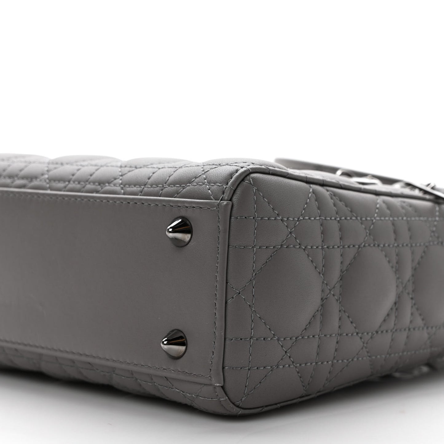 Lambskin Cannage Small My ABCDior Lady Dior Grey