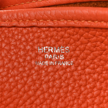 Hermes Taurillon Clemence Evelyne III GM Orange 6 of 13
