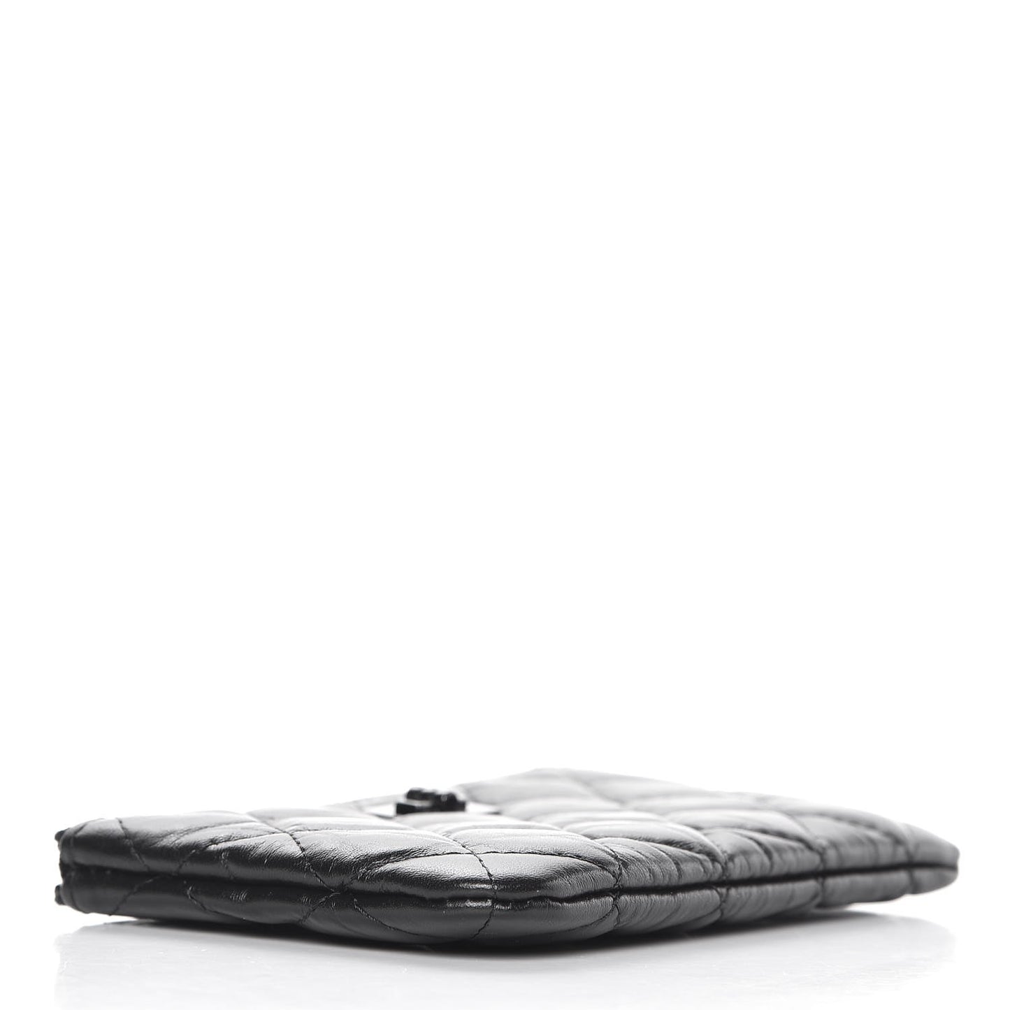 Aged Calfskin Quilted Small Reissue Cosmetic Case So Black