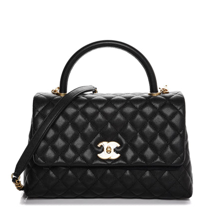 Chanel Caviar Quilted Small Coco Handle Flap Black 1 of 7
