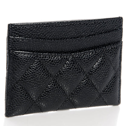 Chanel Caviar Quilted Card Holder Black 3 of 9