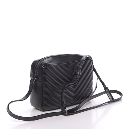 Saint Laurent Calfskin Matelasse Monogram Lou Camera Bag Black 3 of 9