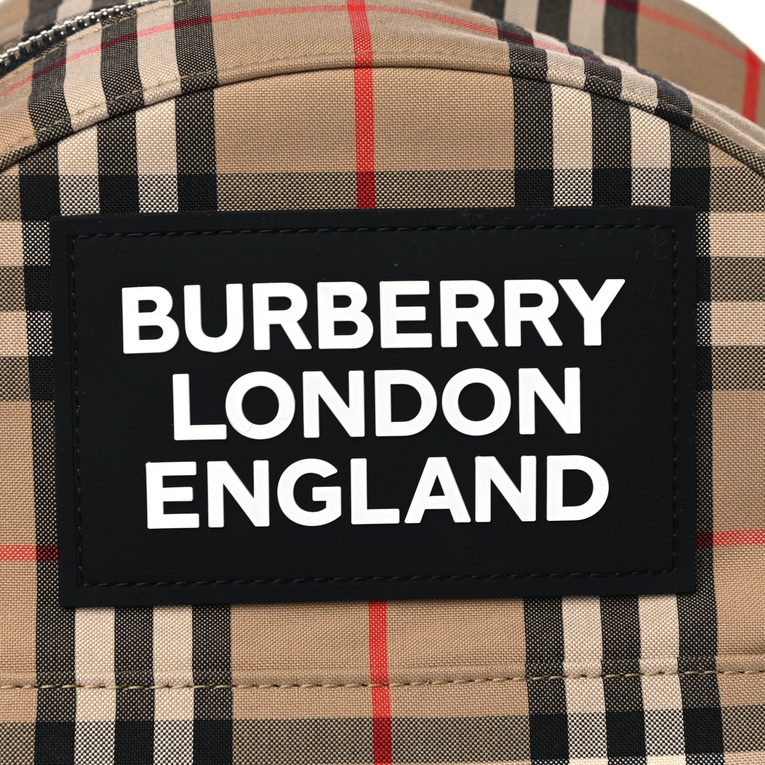 Burberry House Check Canvas Calfskin Small Nico Backpack Archive Beige 8 of 13