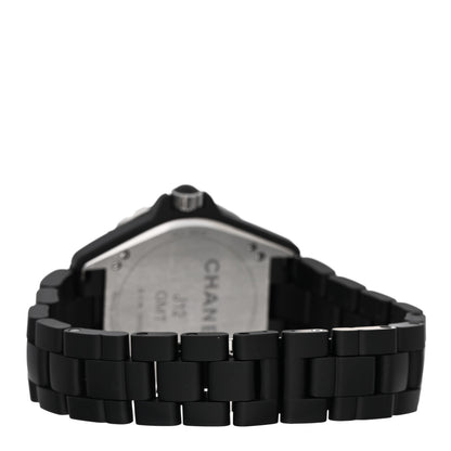 Chanel Stainless Steel Matte Ceramic 41mm J12 GMT Automatic Watch Black 3 of 5