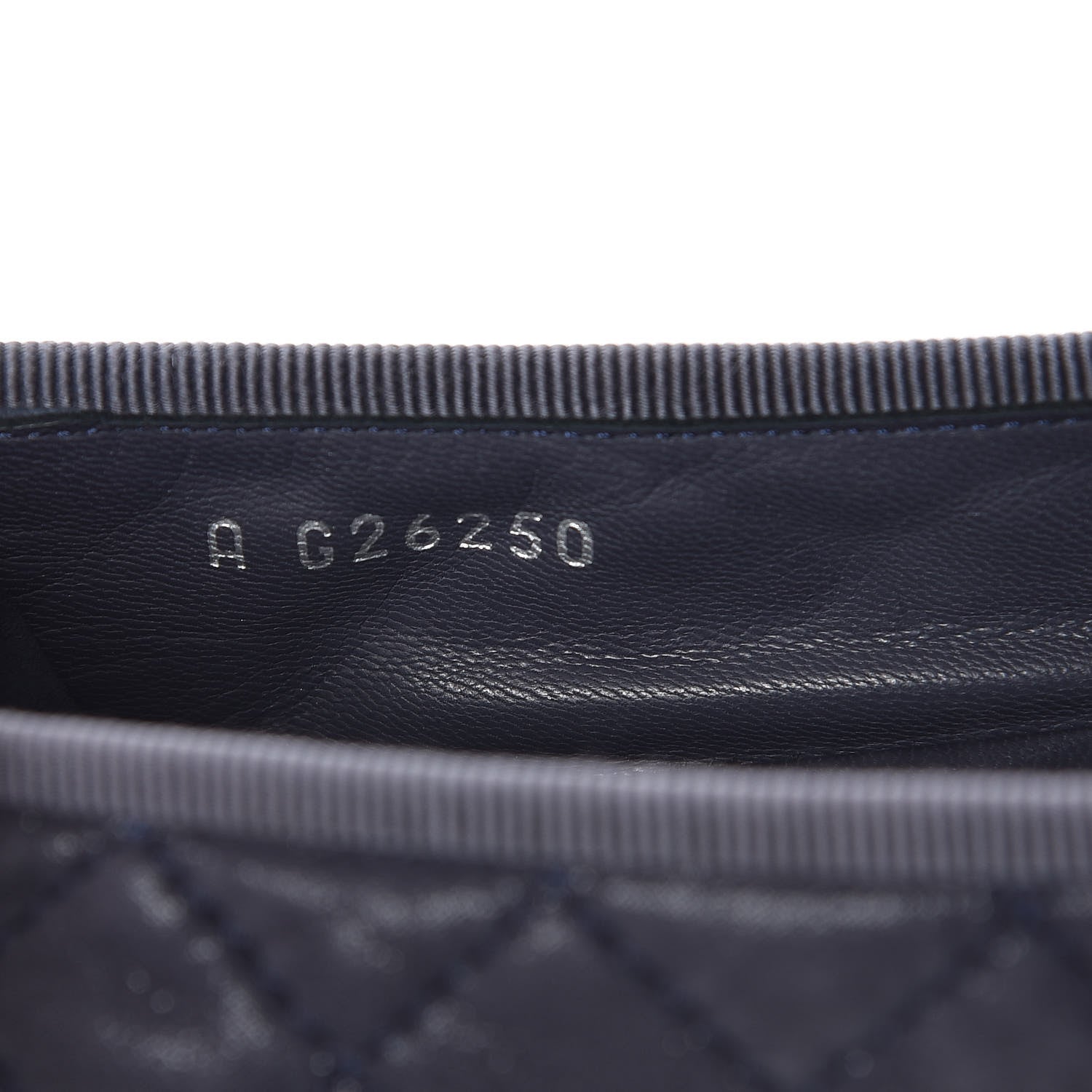 Chanel Iridescent Calfskin Quilted CC Cap Toe Ballerina Flats 37.5 Navy Tan 10 of 12