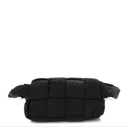 Bottega Veneta Nylon Intrecciato Padded Tech Mini Cassette Belt Bag Black 1 of 11