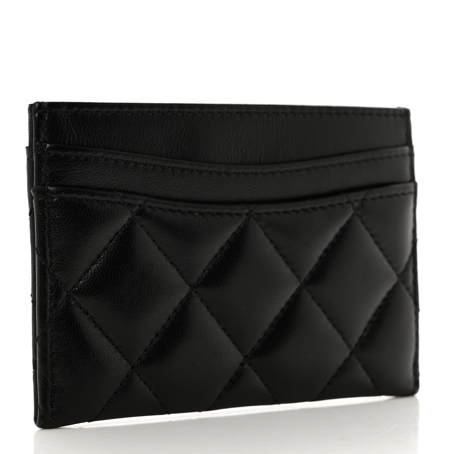 Chanel Lambskin Quilted Card Holder So Black 3 of 8