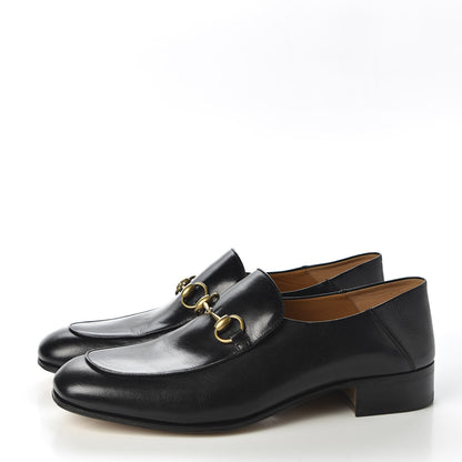 Gucci Goatskin Mens Horsebit Loafers 10 Black 2 of 11