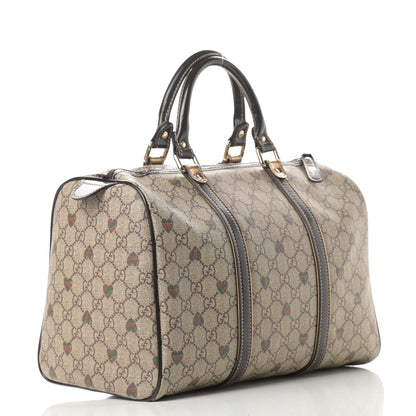 Gucci GG Plus Monogram Hearts Medium Joy Boston Dark Brown 3 of 15