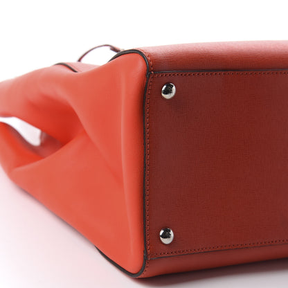 Fendi Vitello Elite Regular 2Jours Tote Papavero 5 of 9