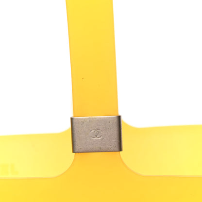 Chanel Jelly Rubber Tote Yellow 5 of 5
