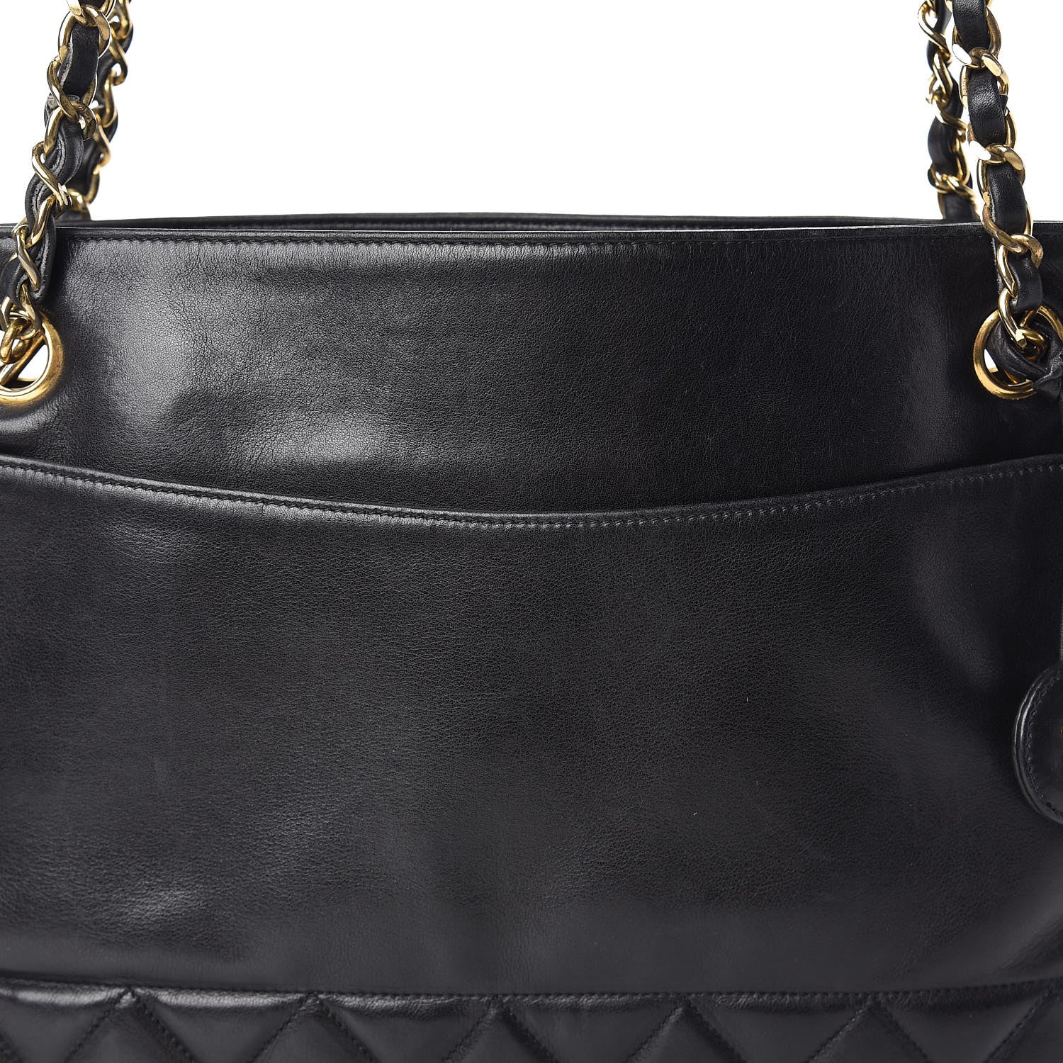 Chanel Lambskin Quilted Shoulder Bag Black 9 of 16