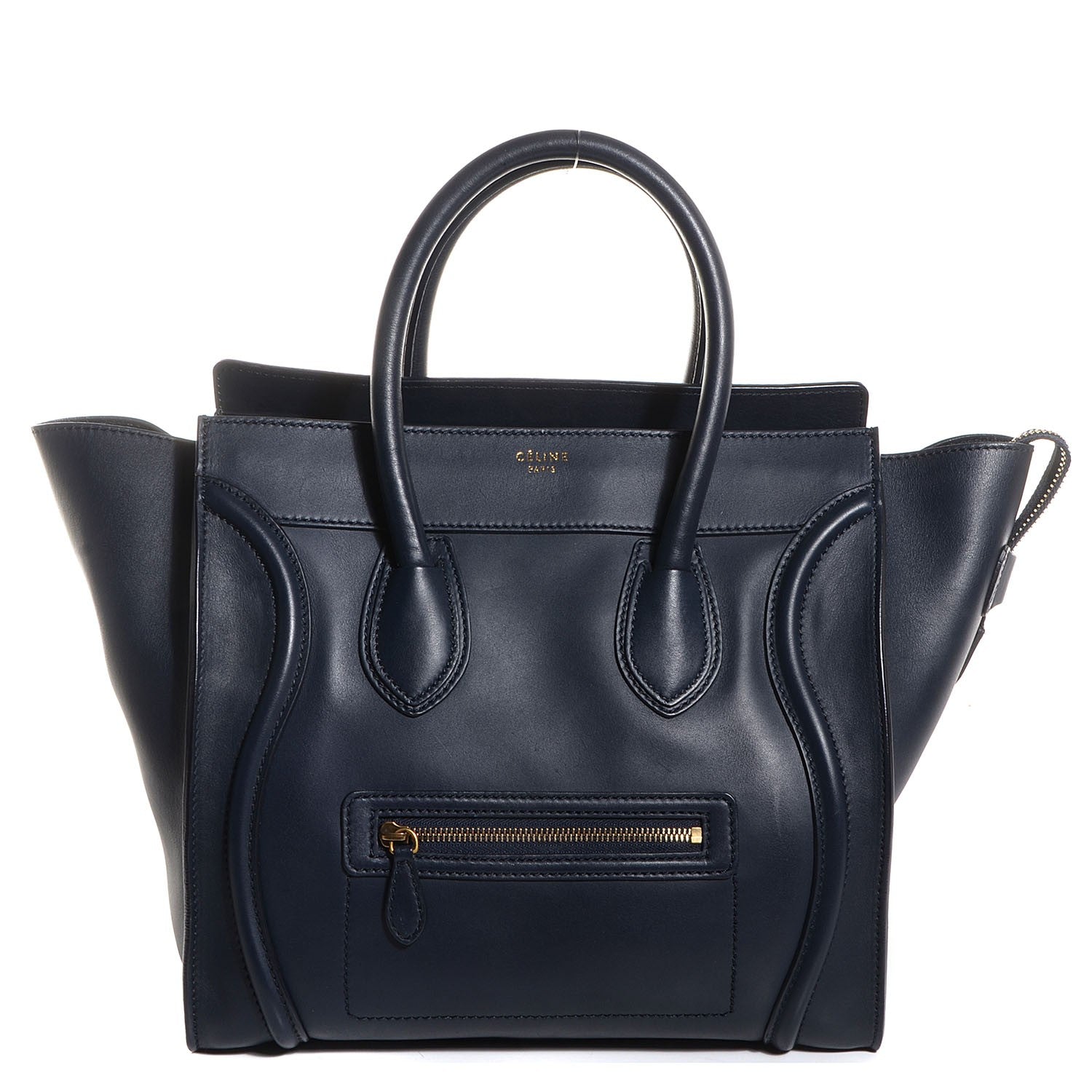 Celine Smooth Calfskin Mini Luggage Navy 1 of 9